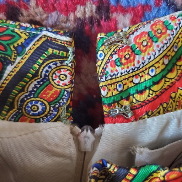 Vintage Leo Narducci 60s Paisley Mini Dress - Picture 14 of 15